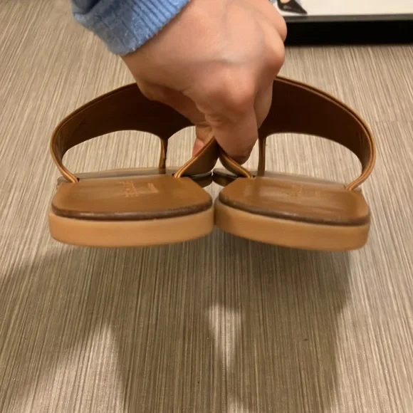 Everlane The Day Post Leather Sandal Tan Brown color   Size 6 - Picture 9 of 12